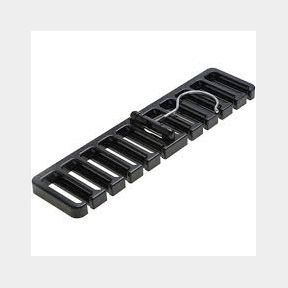 10 Slot Tie And Belt Closet Hanger - Black -Bar 9902169826372- 51745/26556 AS B1 (S6)