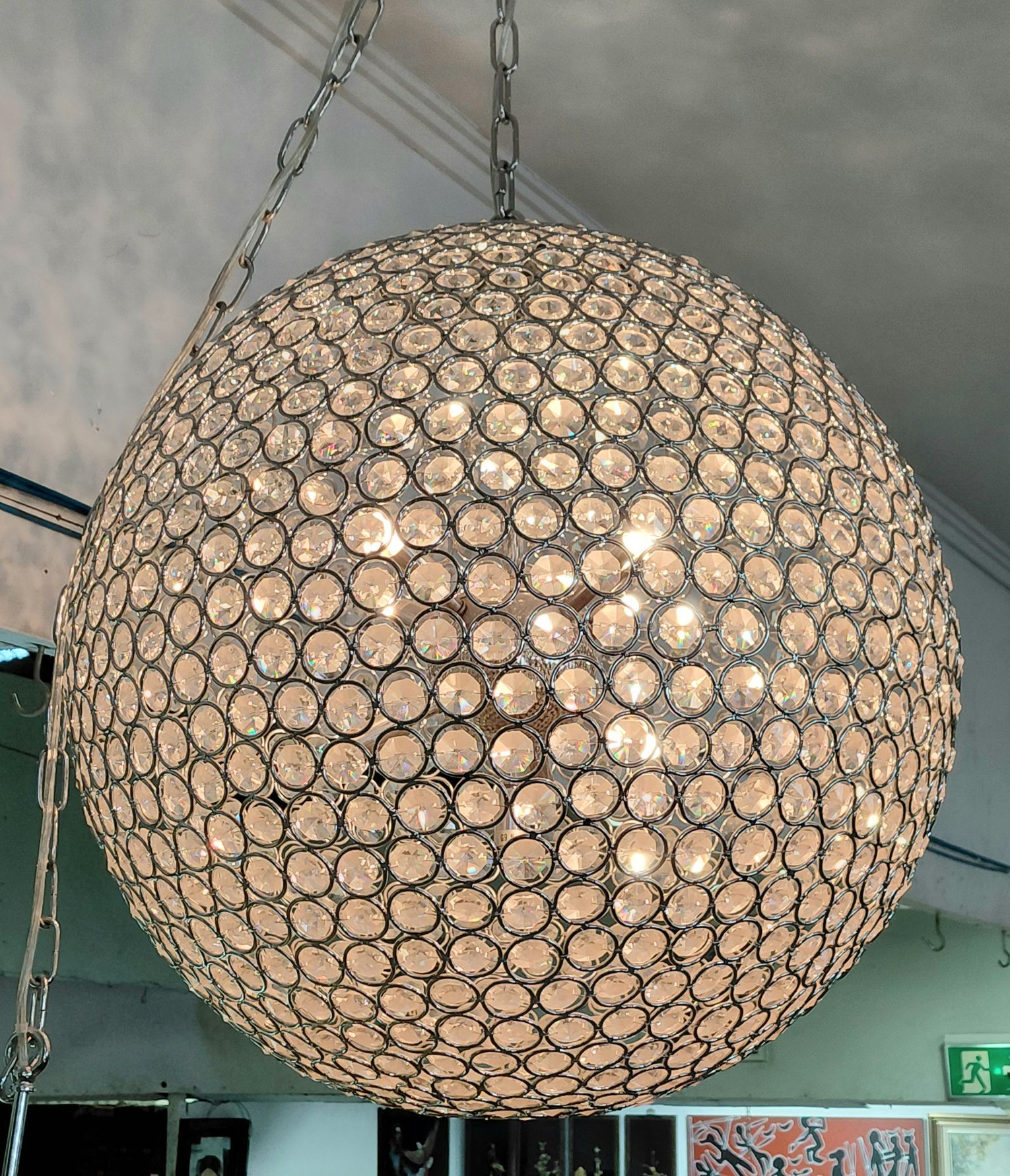 101 · GLOBE CHANDELIER