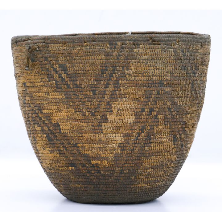 Antique Cowlitz Indian Hard Basket