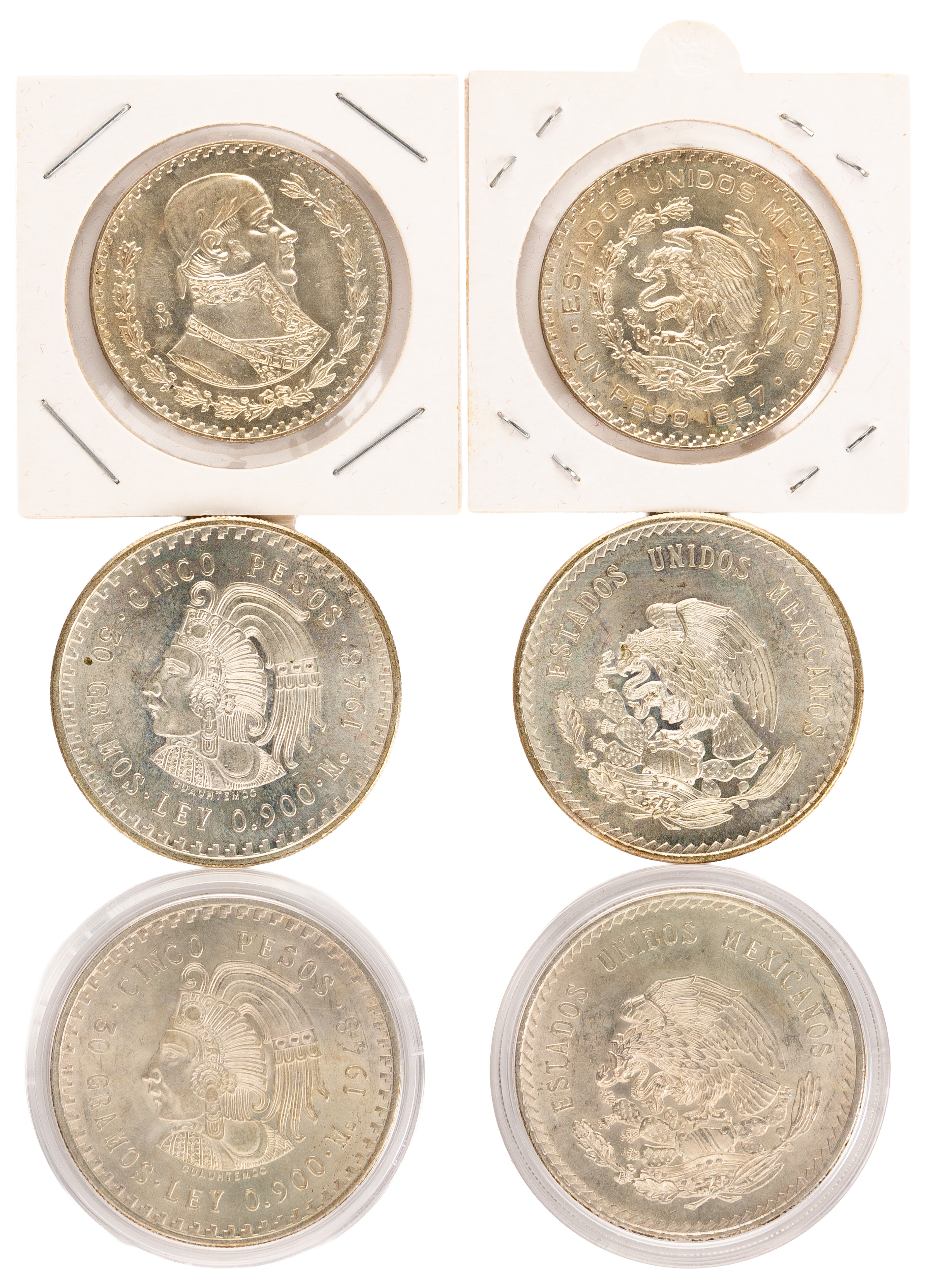 Mexico, Peso - Five Pesos, 1948 - 1957, UNC