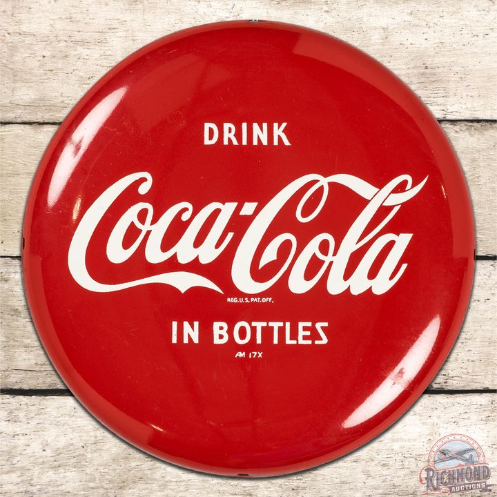 12" Drink Coca Cola in Bottles SST Button Sign - 9
