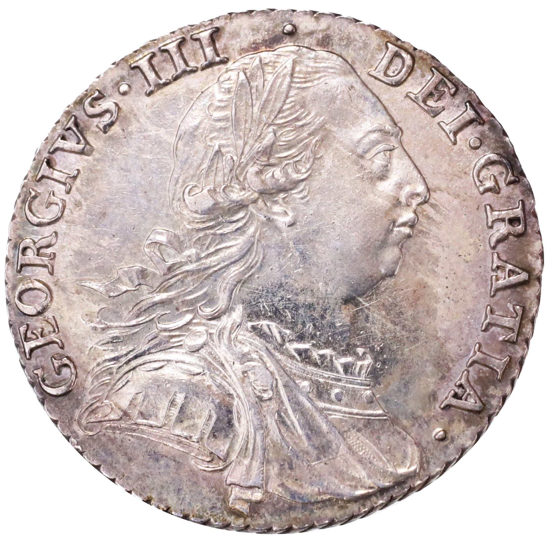 イギリス 1787年 シリング銀貨 ジョージ3世 | Luna Auc