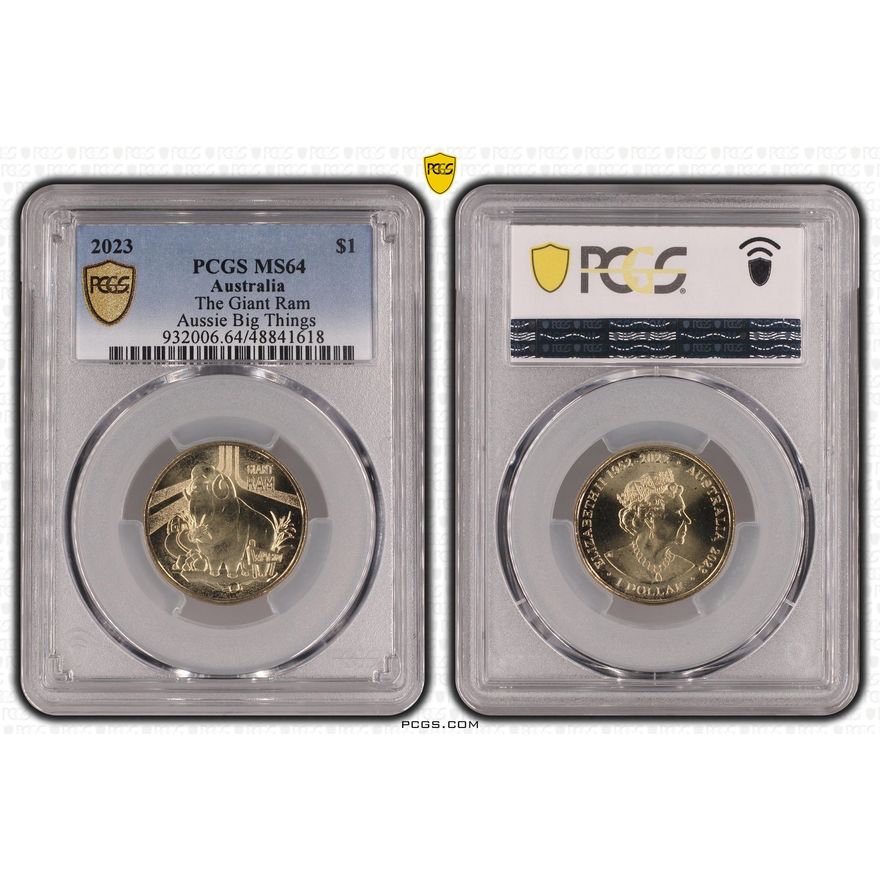 The Giant Ram Aussie Big Things, One Dollar, 2023, PCGS MS64