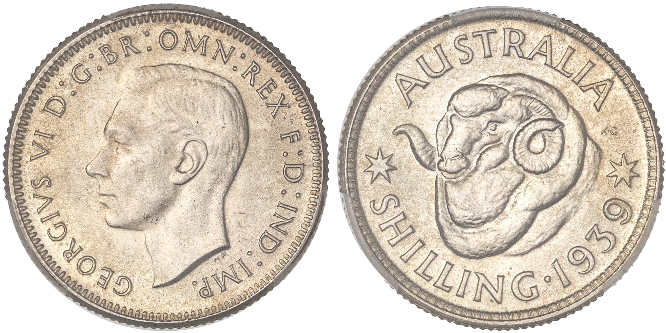 George VI, Shilling, 1939, PCGS MS65