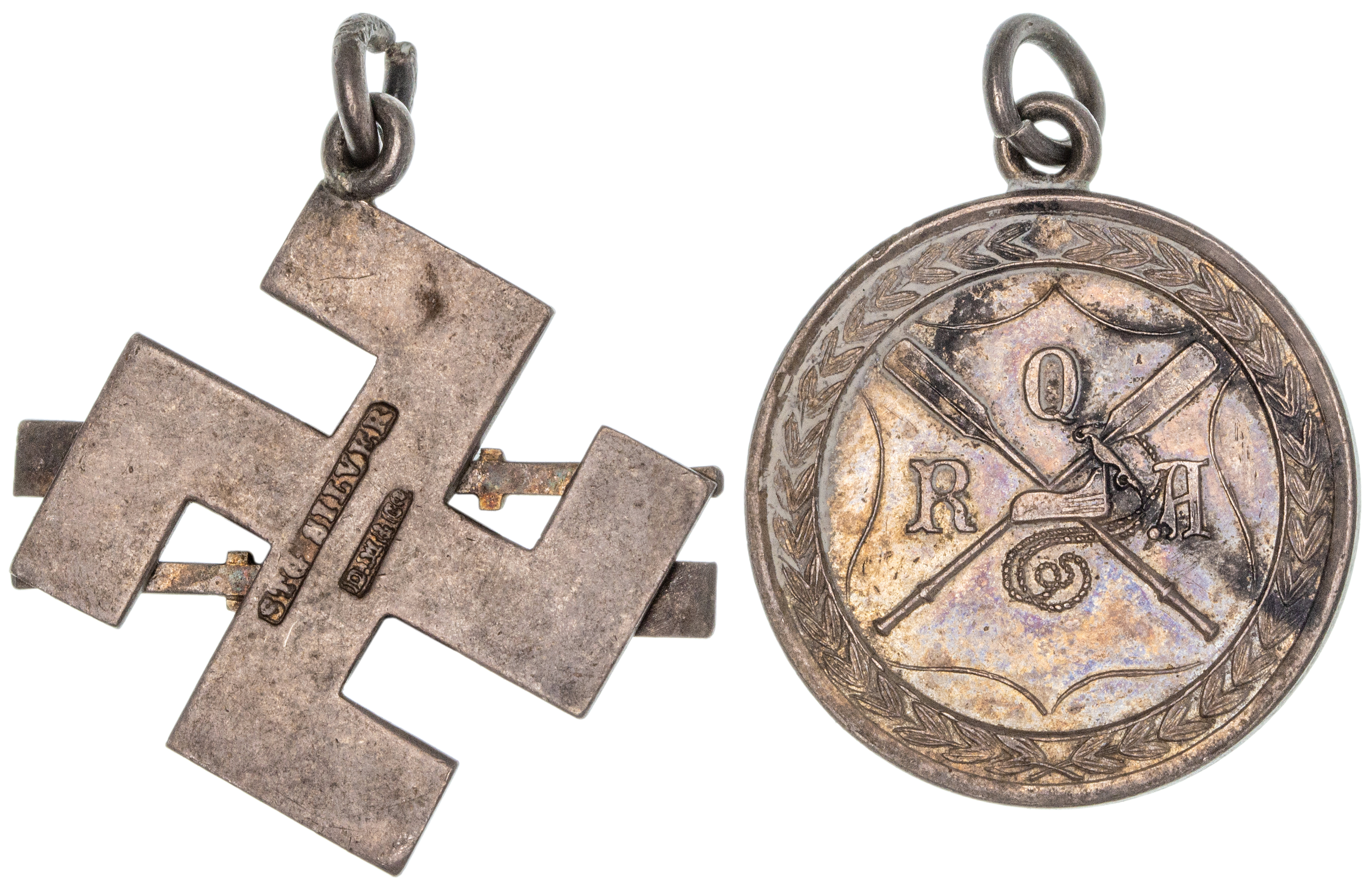 Brisbane Ladies Rowing Club, Silver Prize Medal, 1910, VF
