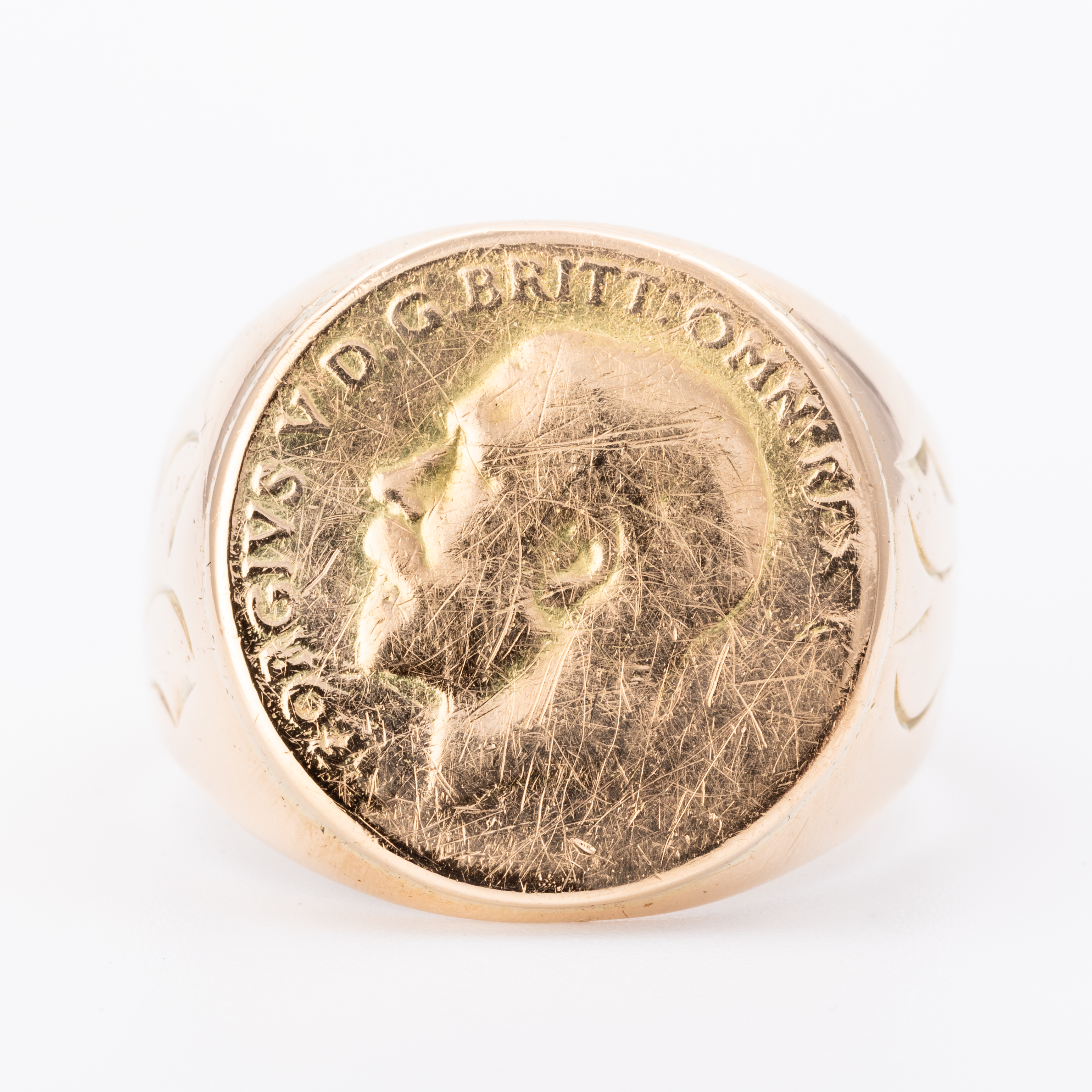 Coin Signet Ring 14ct & 9ct Gold