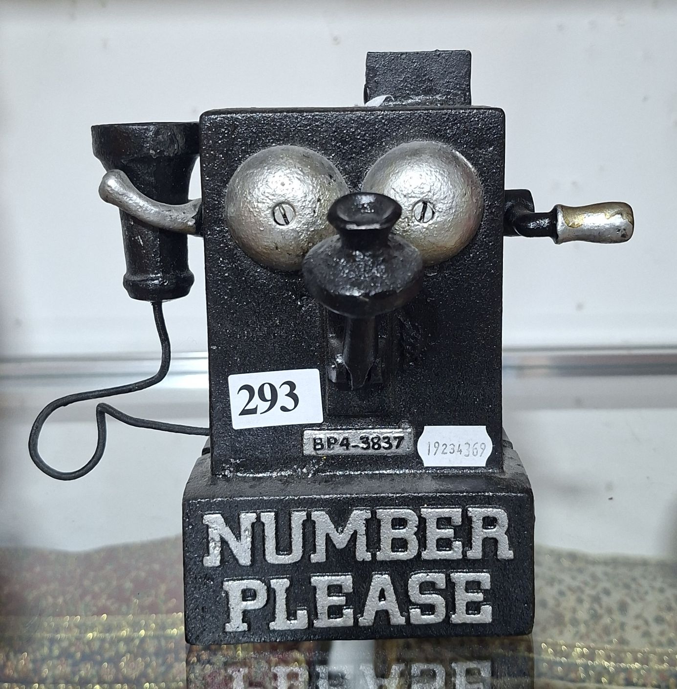 293 · CAST IRON MONEY BOX