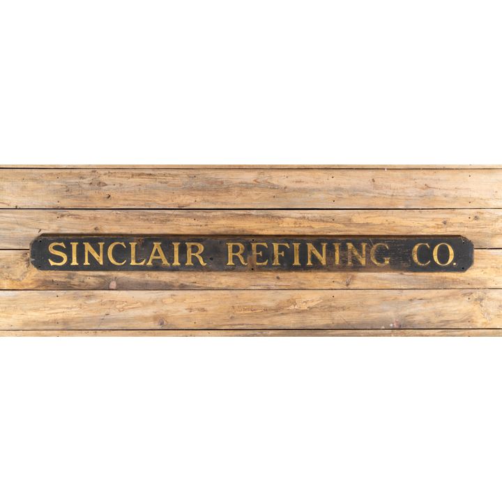 90" Sinclair Refining Co. Wood Sign TAC 7.75