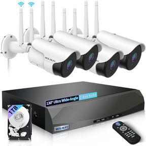 2-WAY AUDIO & DUAL ANTENNA ENHANCED OUTDOOR WIRELESS SECURITY CAMERA SYSTEM, WIFI VIDEO SURVEILLANCE SYSTEMS, HOME SECURITY CAMERA