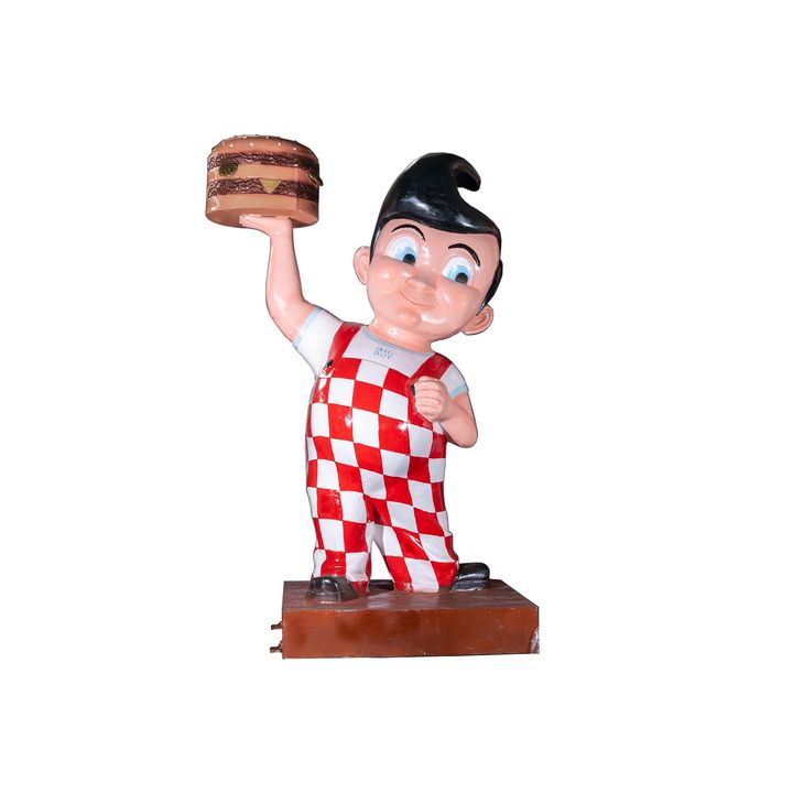 7' Aluminum Big Boy Advertising Statue