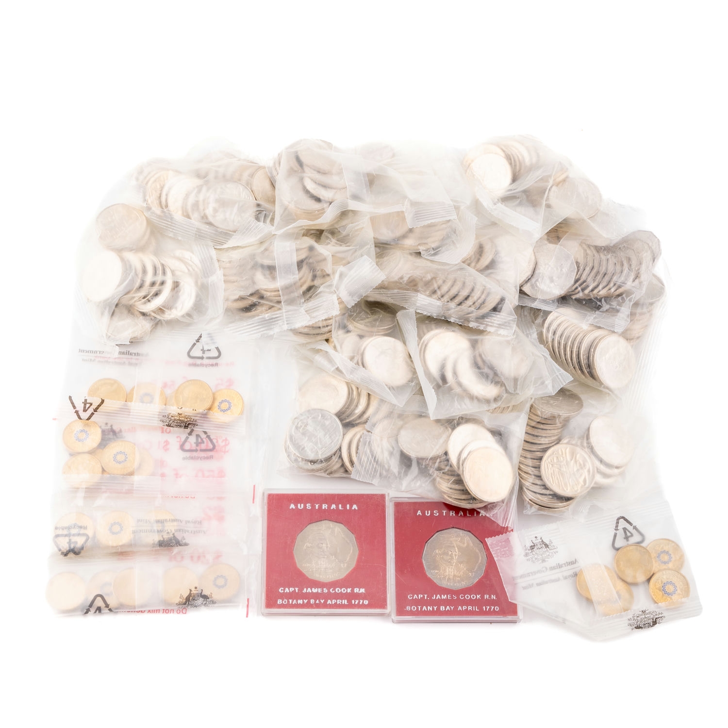 Elizabeth II, Mint Bags, Twenty Cents - Two Dollars, 2018 - 2019, UNC