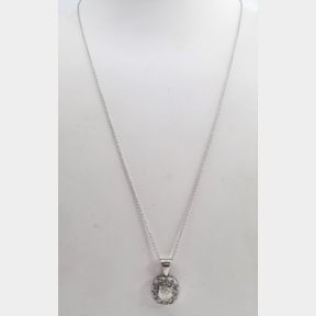 BRILLIANT 1.500CTS DIAMONDS SET IN WHITE GOLD PENDANT
