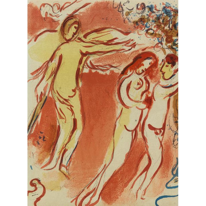 Marc Chagall | Adam i Ewa wygnani z Raju