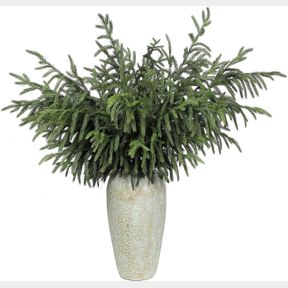 YXZZWL 8 PCS CHRISTMAS NORFOLK PINE BRANCHES, 36 INCH REAL TOUCH ARTIFICIAL NORFOLK PINE BRANCH FAUX CEDAR PINE STEM FAKE GREENERY