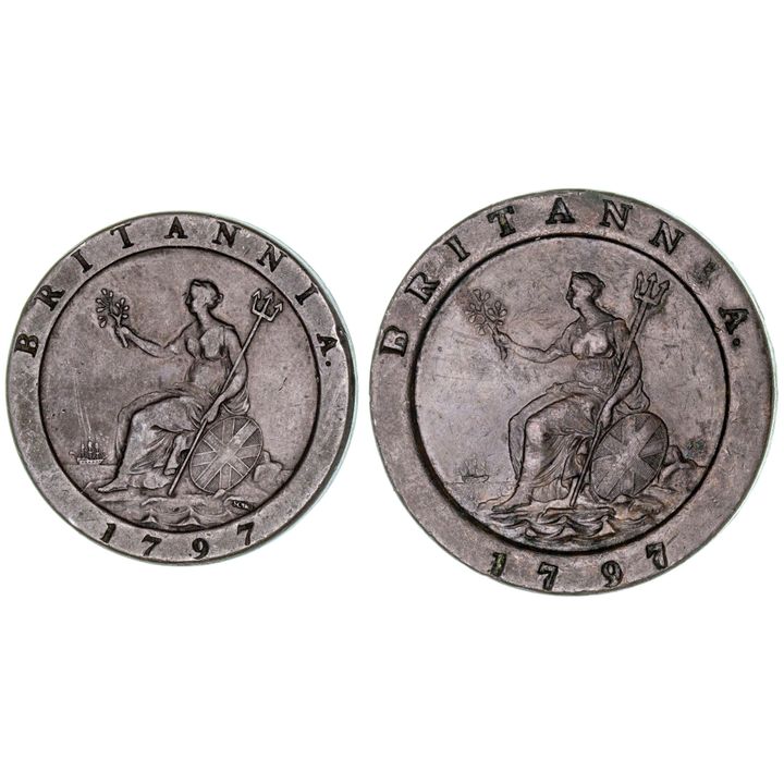 George III, Penny, 1797, VF - gVF