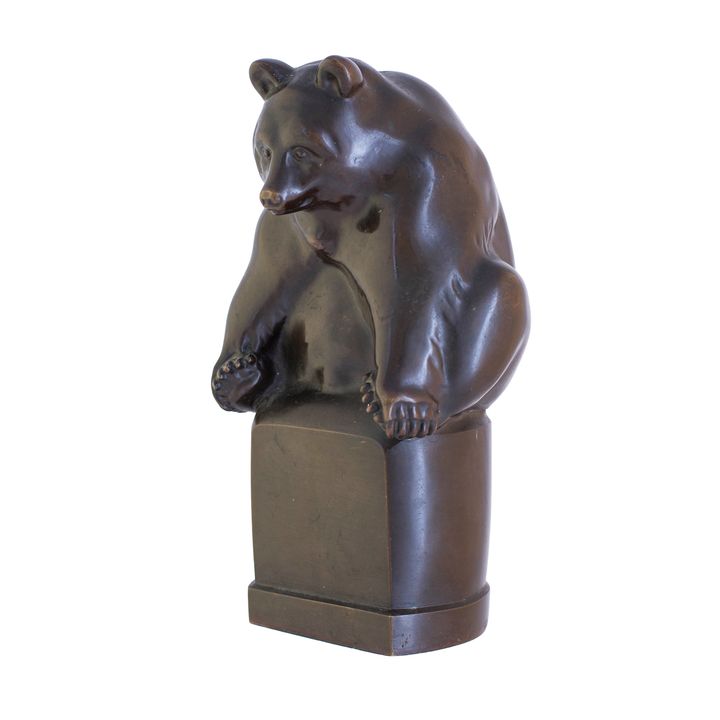 Figura niedźwiedzia, WKC Wiedeń, proj. W. Śliwka, ok. 1918