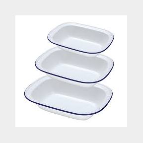 Kitchen Enamel Pie Dish Set of 4 - 26cm - Bar 9902025420478- 51748/13699 SN B3 (S7)