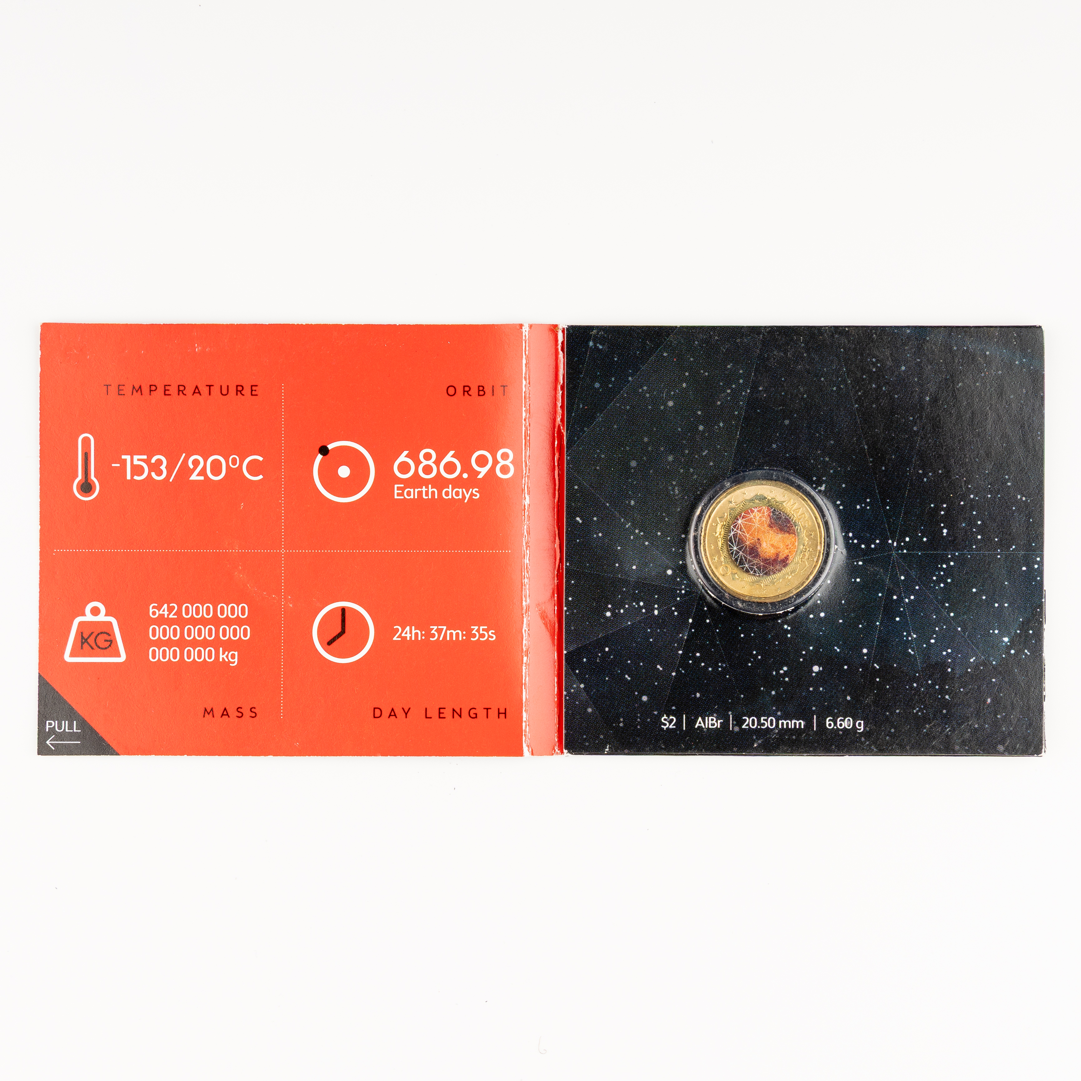 73 · Elizabeth II, Mars , Two Dollars, 2017,  UNC