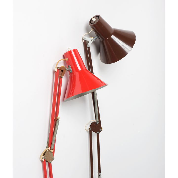 Two original 1950s Danish Anglepoise lamps