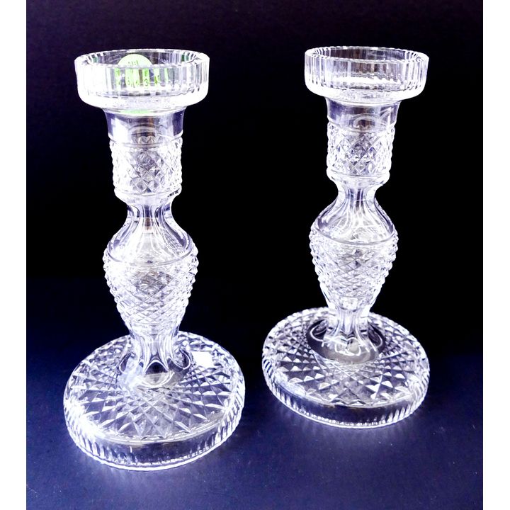 Pair Waterford? Irish Crystal Candlesticks- 7.5''