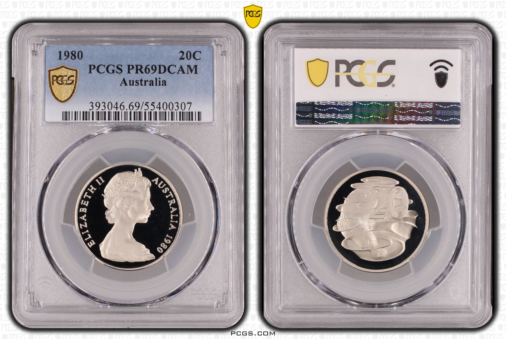 Twenty Cent, 1980, PCGS PR69DCAM