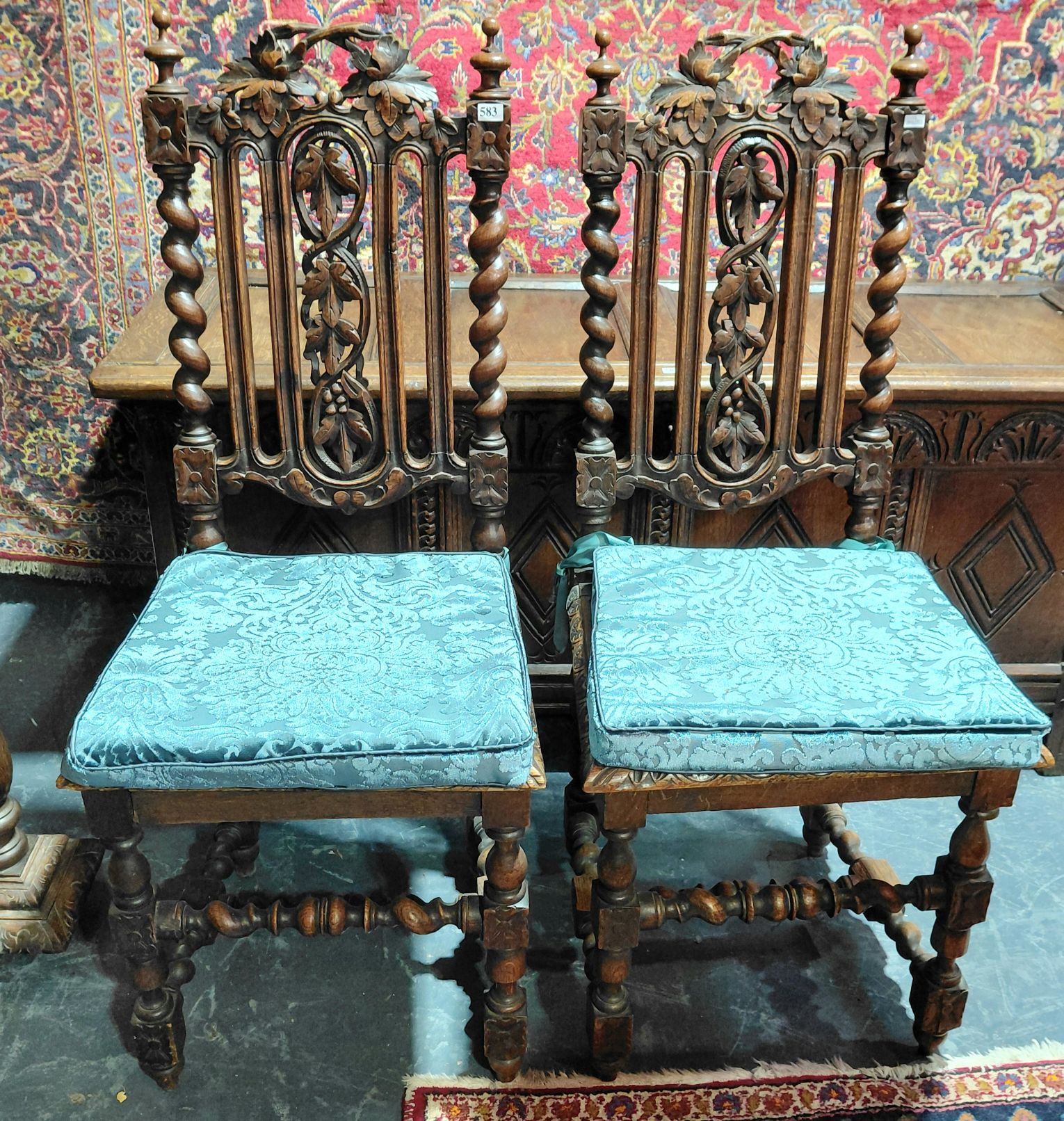 583 · FRENCH RENAISSANCE STYLE CHAIRS