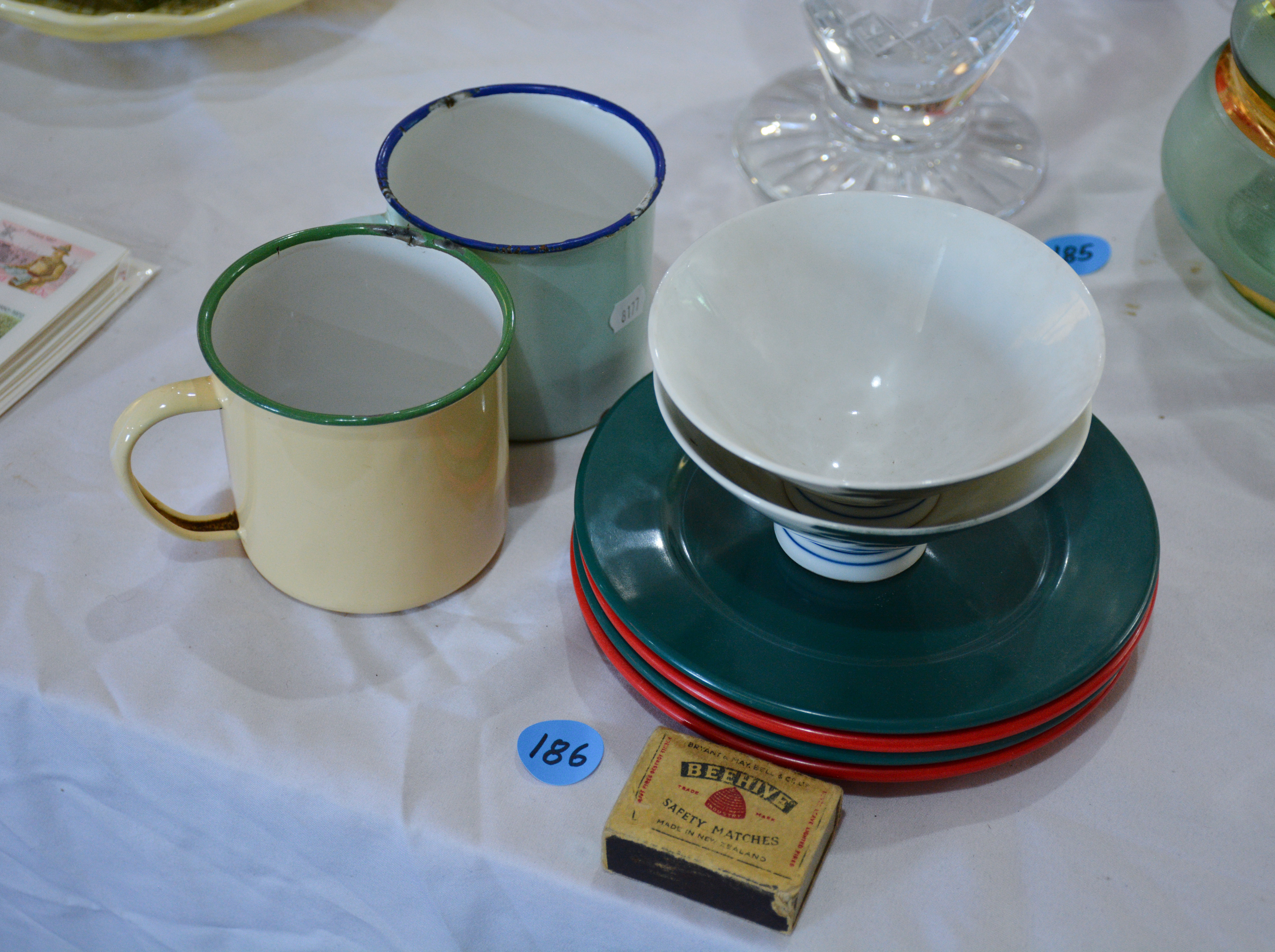 Camping Ware and Japanese Ceramic Bowls x 2 — sold at auction in New Zealand for $5