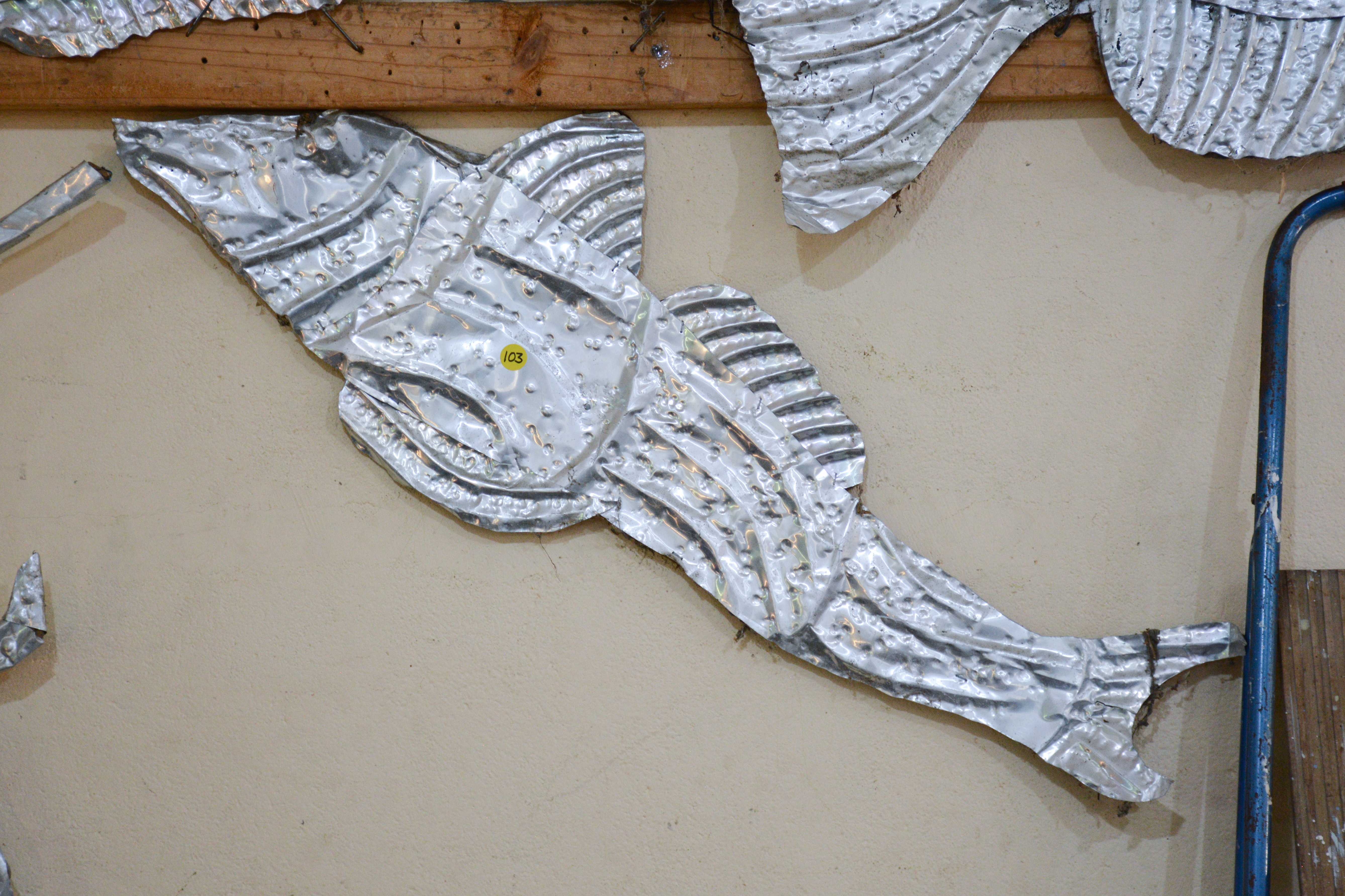 Large Aluminium Fish Wall Art — sold at auction in New Zealand for $10