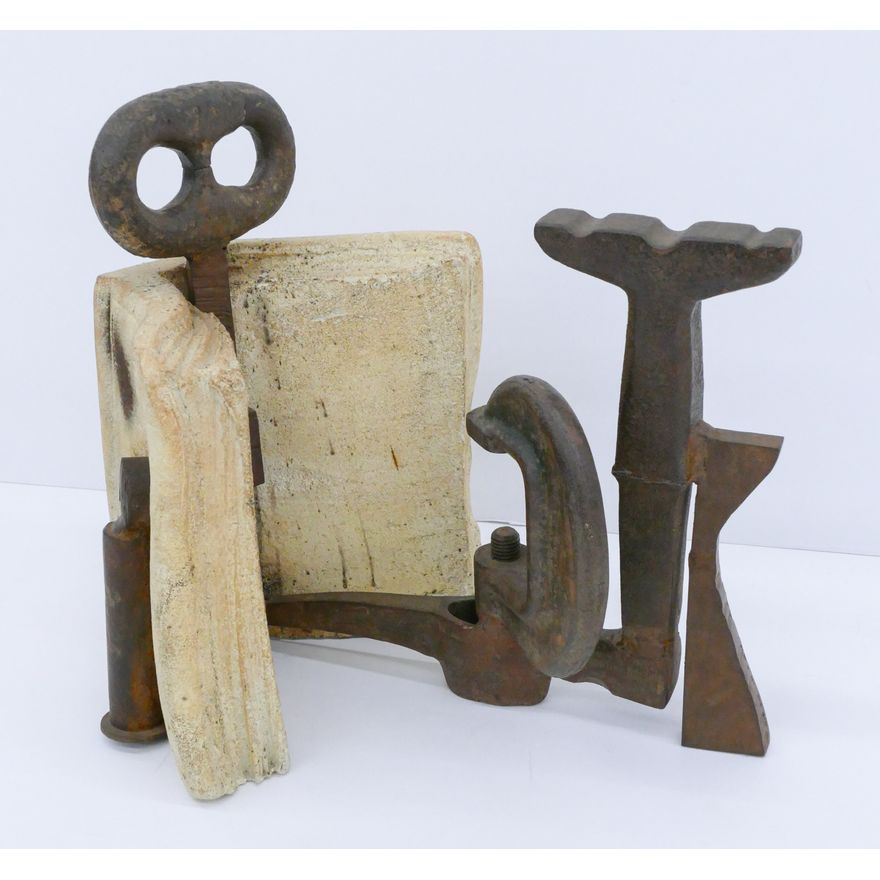 Anthony Caro ''The Pharmacist's Book" 1995-96 Welded Steel and Stoneware