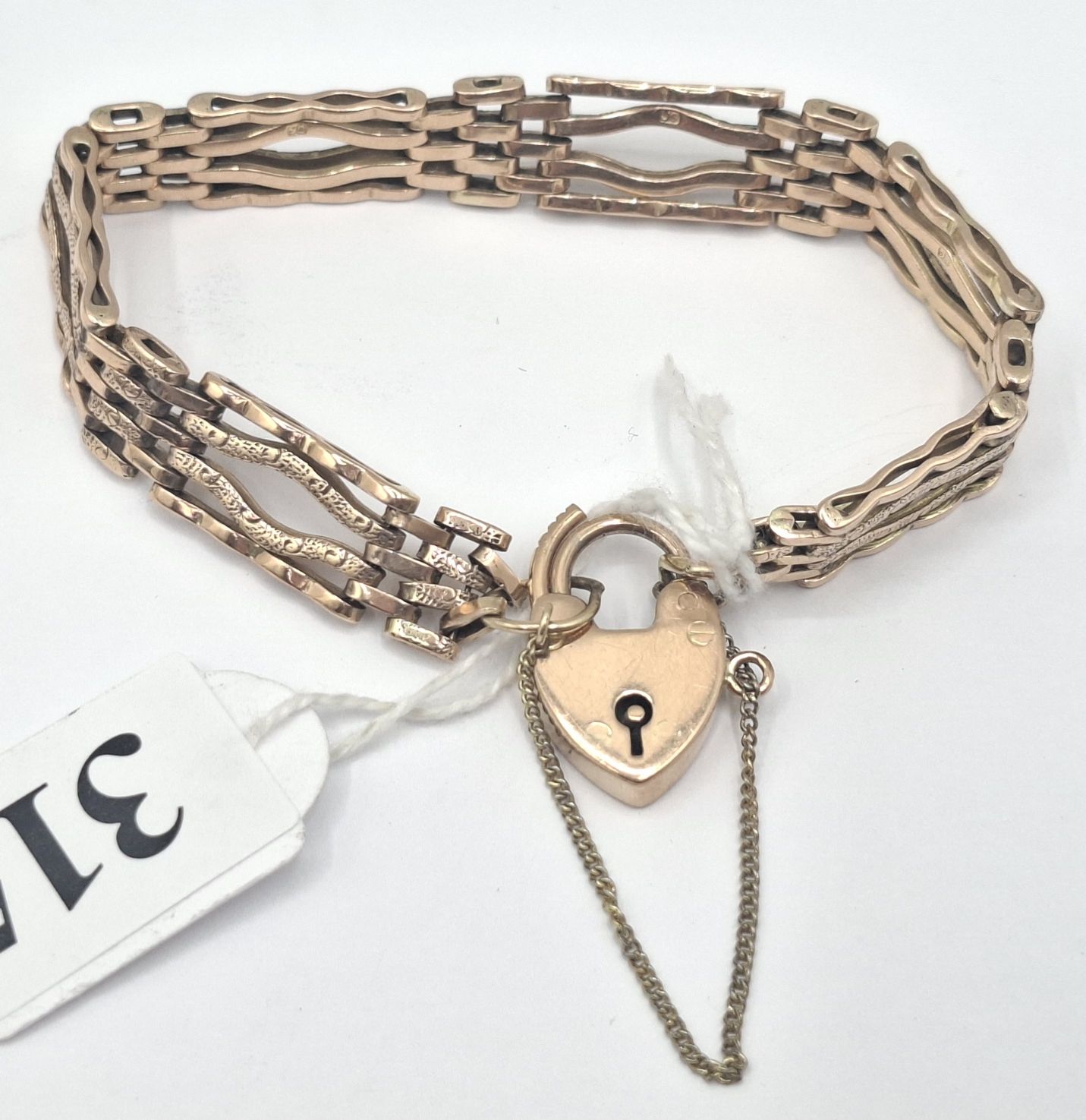 Antique 9ct Gatelink Bracelet