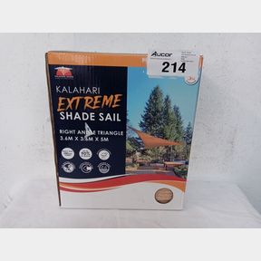 KALAHARI EXTREME SHADE SAIL RIGHT ANGLE TRIANGLE 3.6X3.6X5M - SAND -