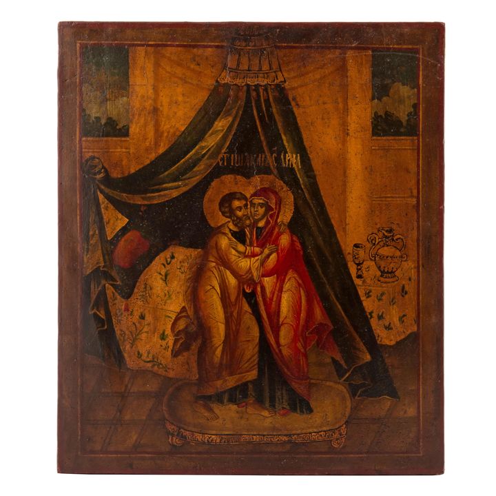 Ikona - Św. Joachim i Św. Anna, Rosja, XX w.