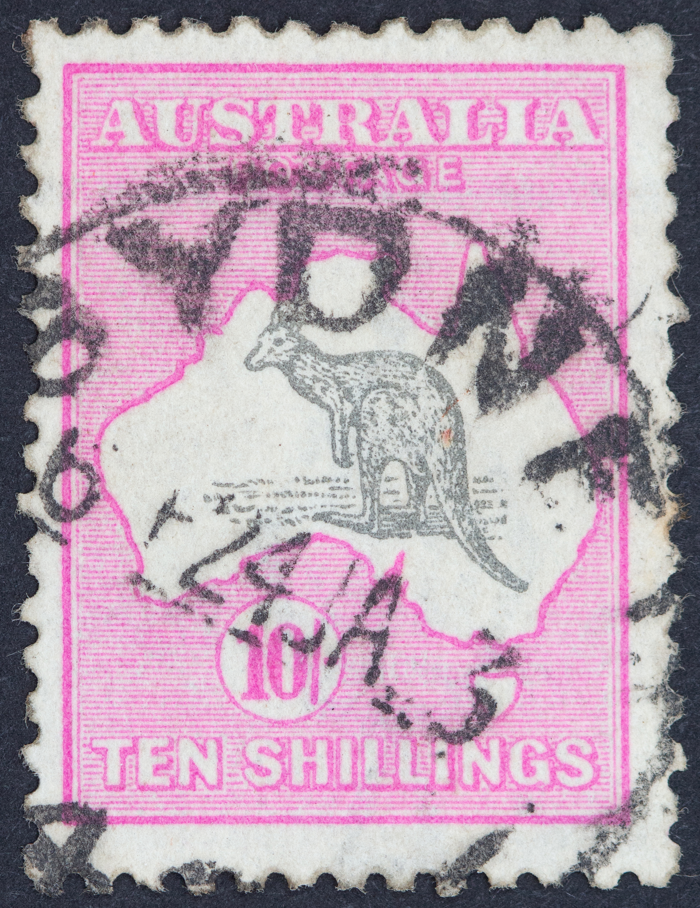 Third Watermark, Ten Shillings, 1917, Fine