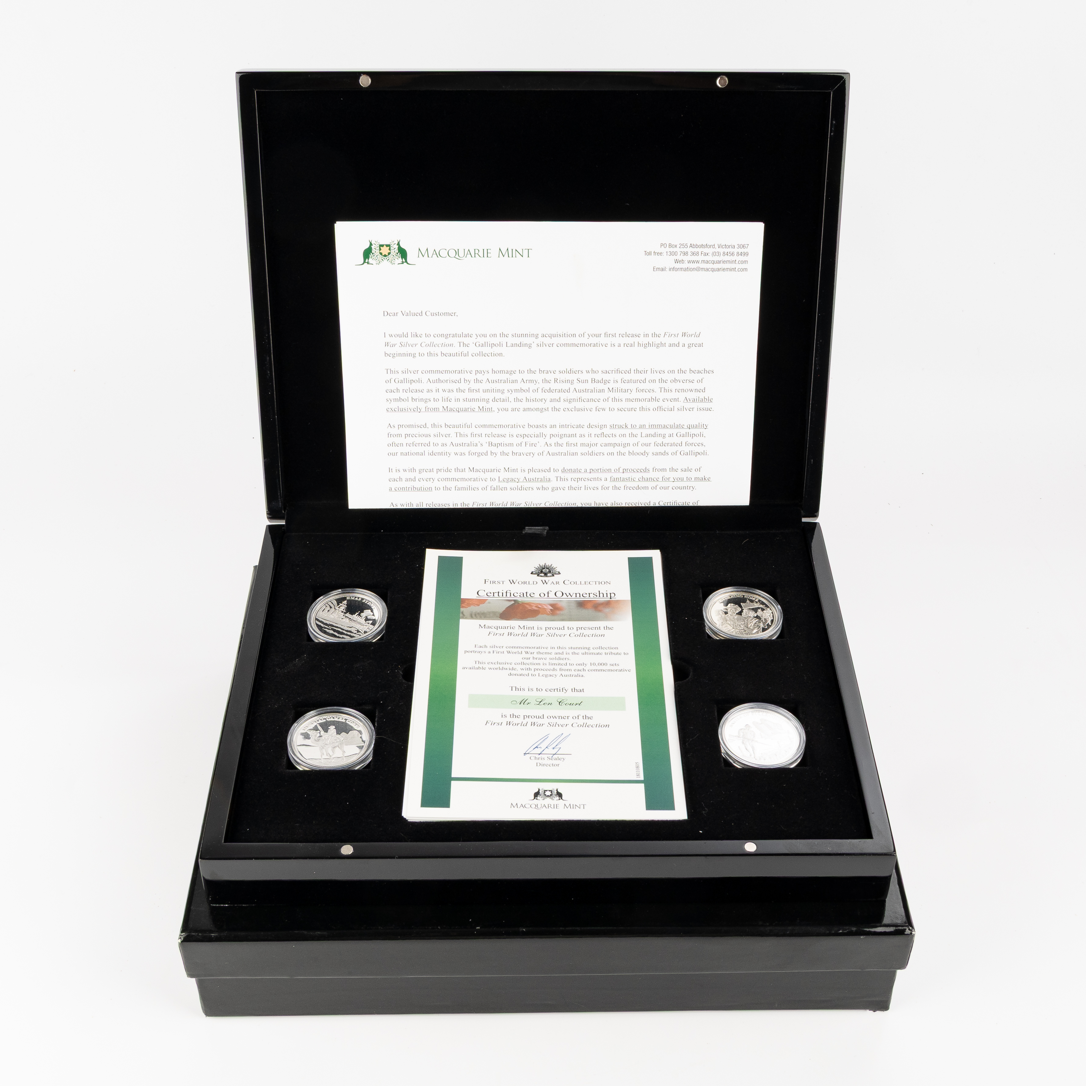 Macquarie Mint First World War Silver Collection, Medallion, C.2010's, CHU