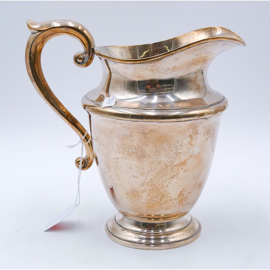 Gumps San Francisco Sterling 4 Pint Water Pitcher 9'' - 531 Grams