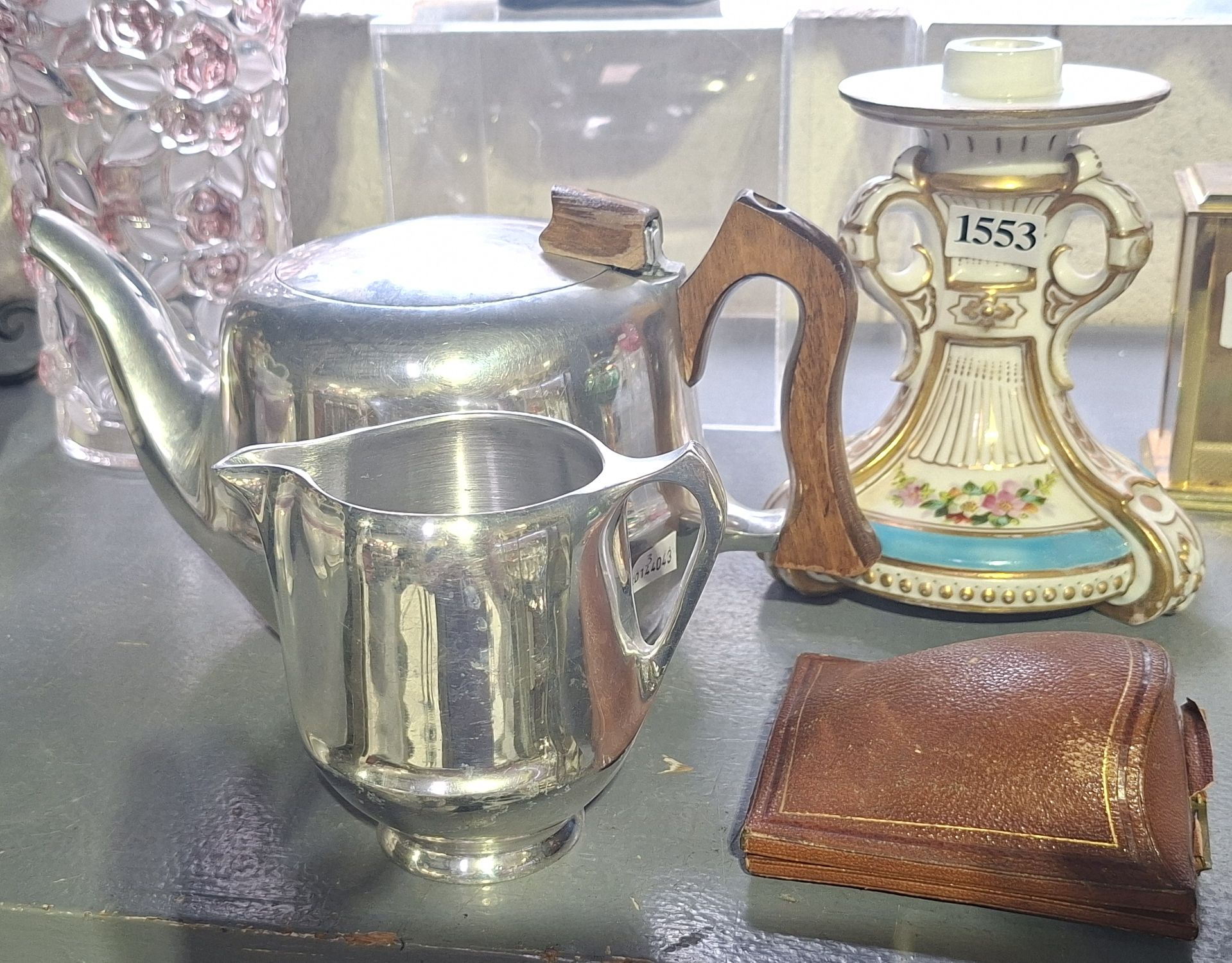 19th Century Candle Holder And Box