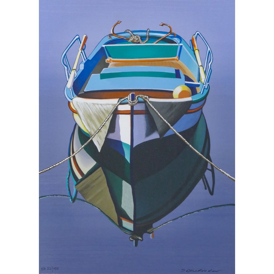 Igor Medvedev ''Becalmed'' 2001 Serigraph Framed