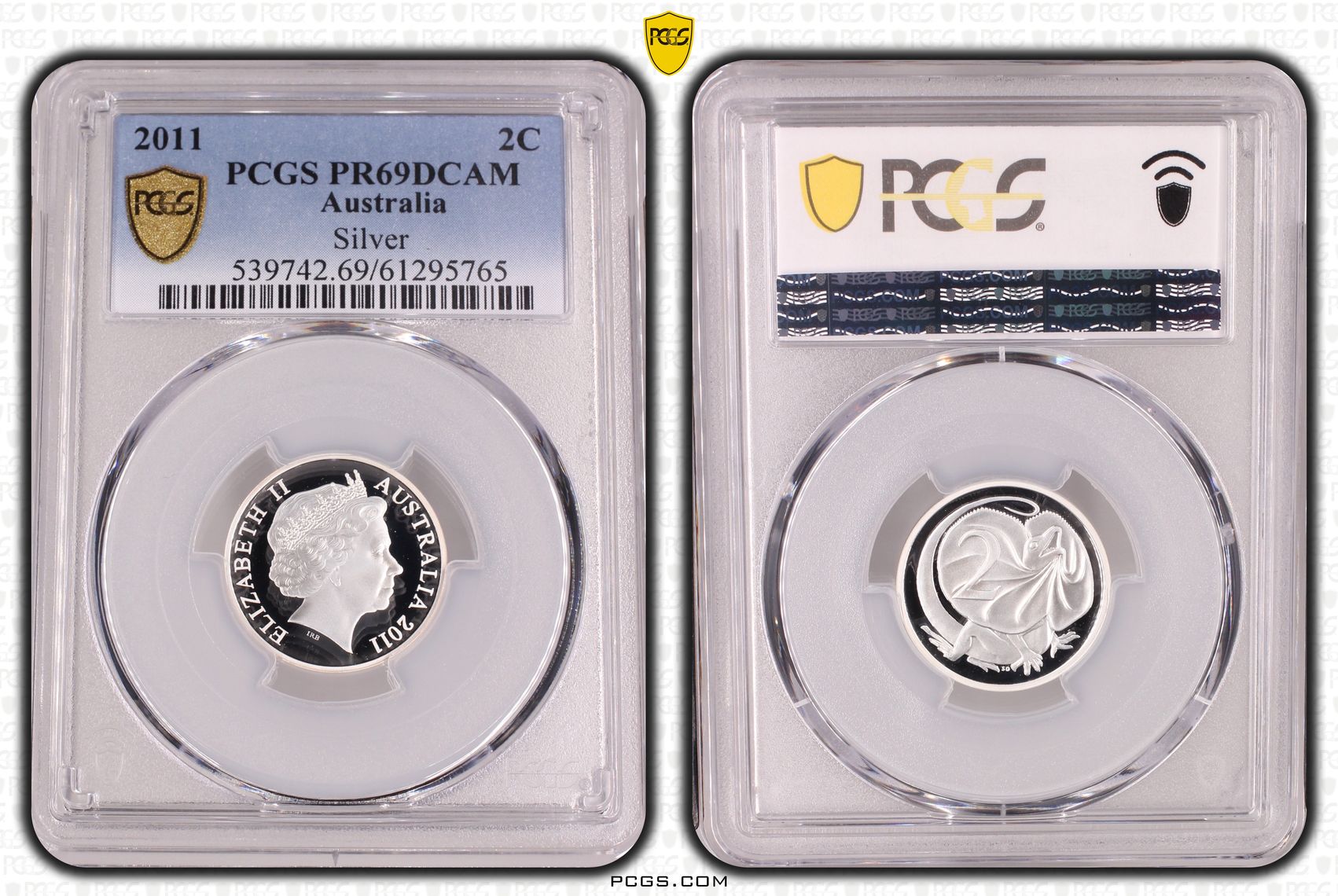 Silver, Two Cent, 2011, PCGS PR69DCAM