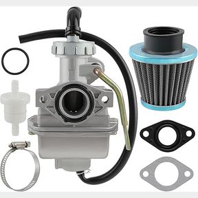 AUTOKAY PZ20 Carb Carburetor 49cc-125cc Coolster NST, Chinese ATV Quad Go Kart, Honda CRF50F, with Gasket & Air Filter