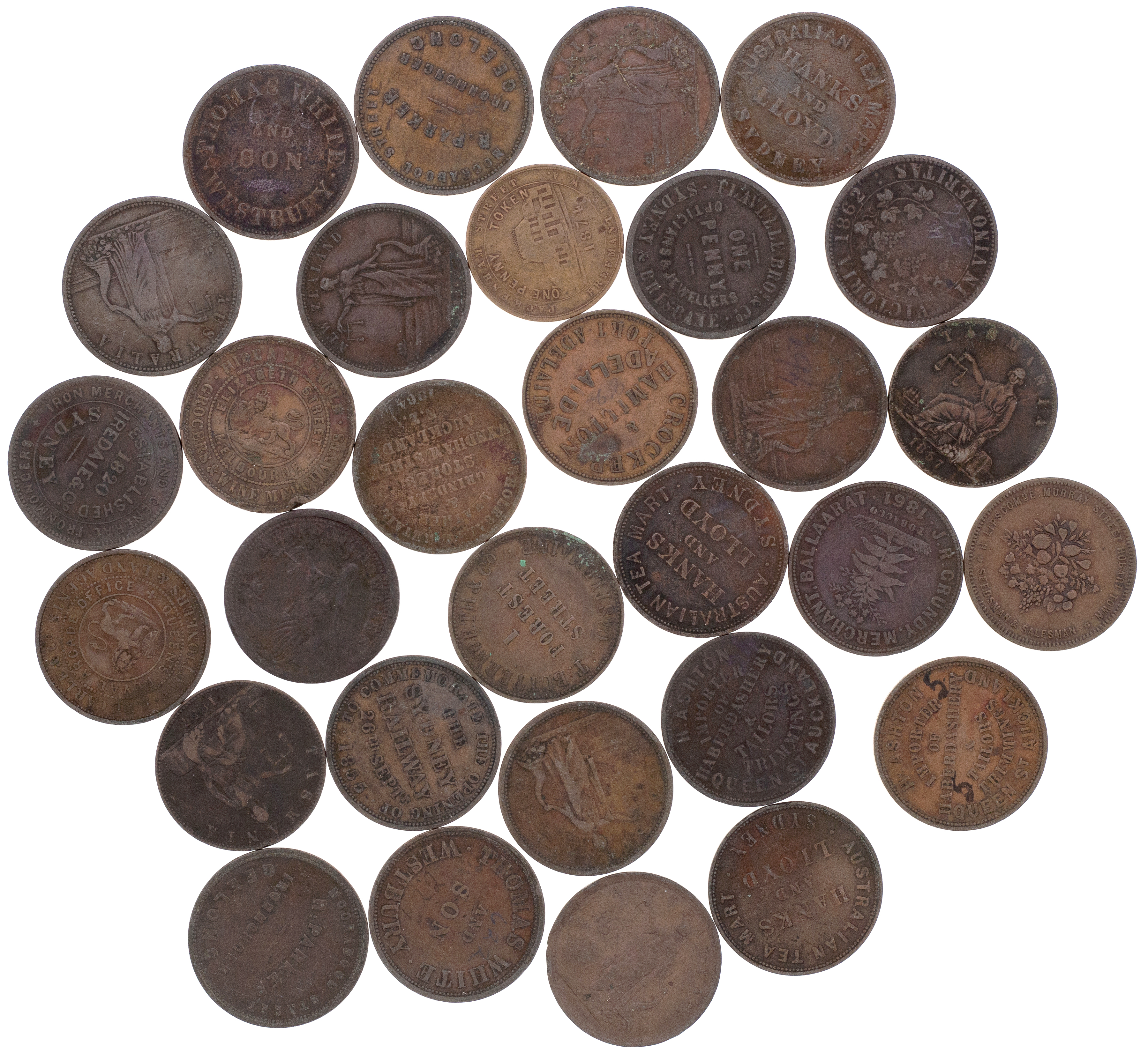 Penny, c.1860s - 1870s, VG - aVF