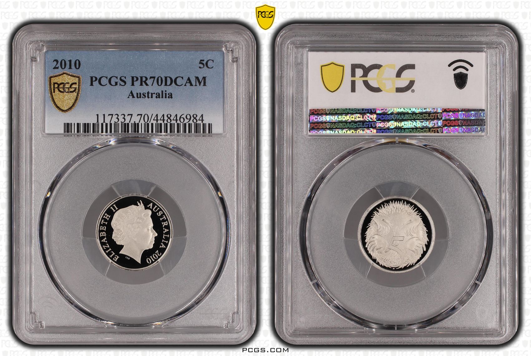 410 · 2010 Australia Five Cent, 5c PCGS - PR70DCAM POP 28/0 -984