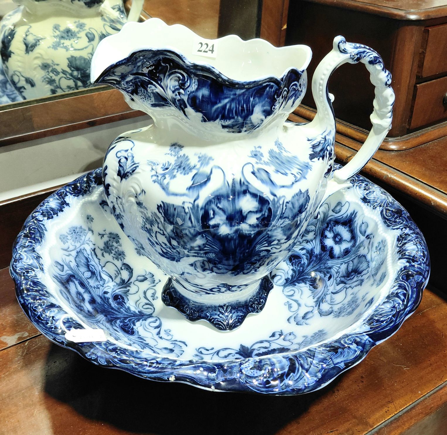 224 · J AND D MEAKIN WASH JUG AND BOWL SET