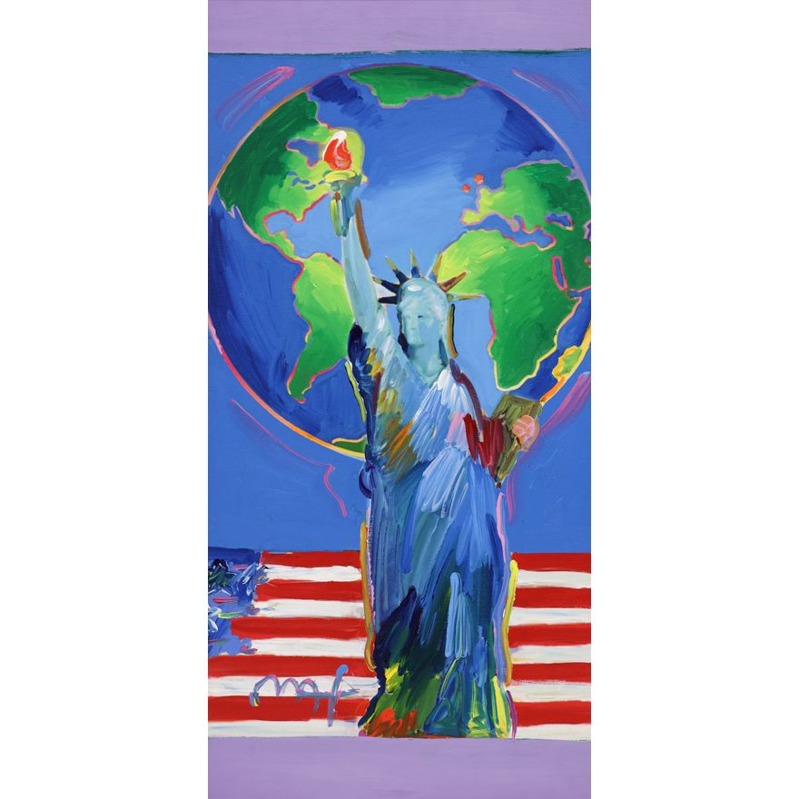 Peter Max ''Peace on Earth'' 2008 Mixed Media