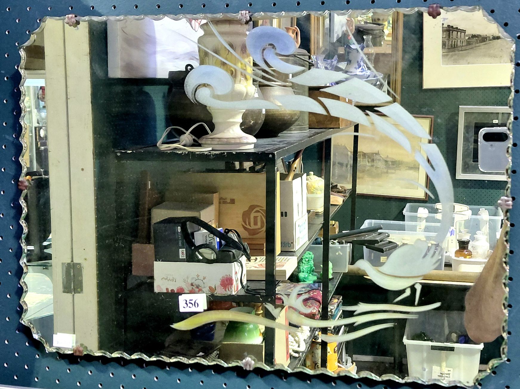 356 · ART DECO WALL MIRROR