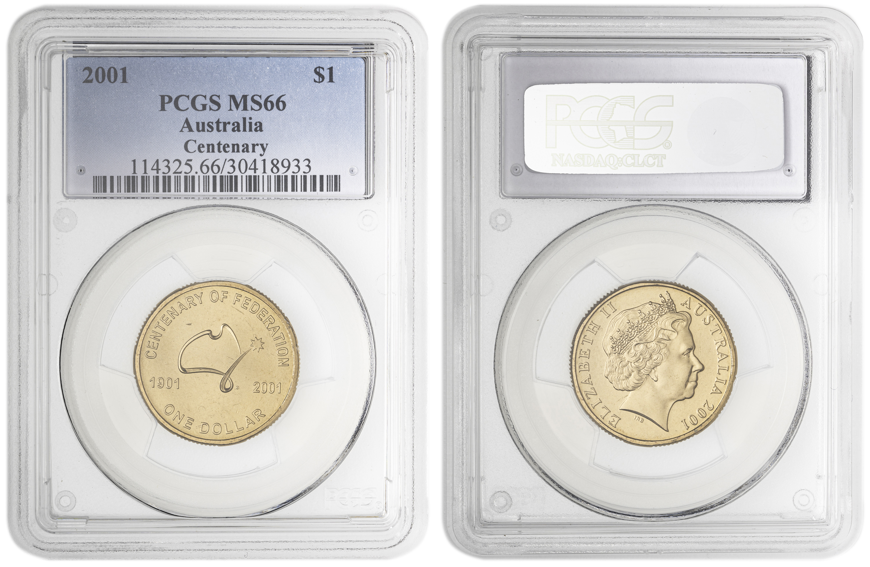 Centenary of Federation , One Dollar, 2001, PCGS MS66