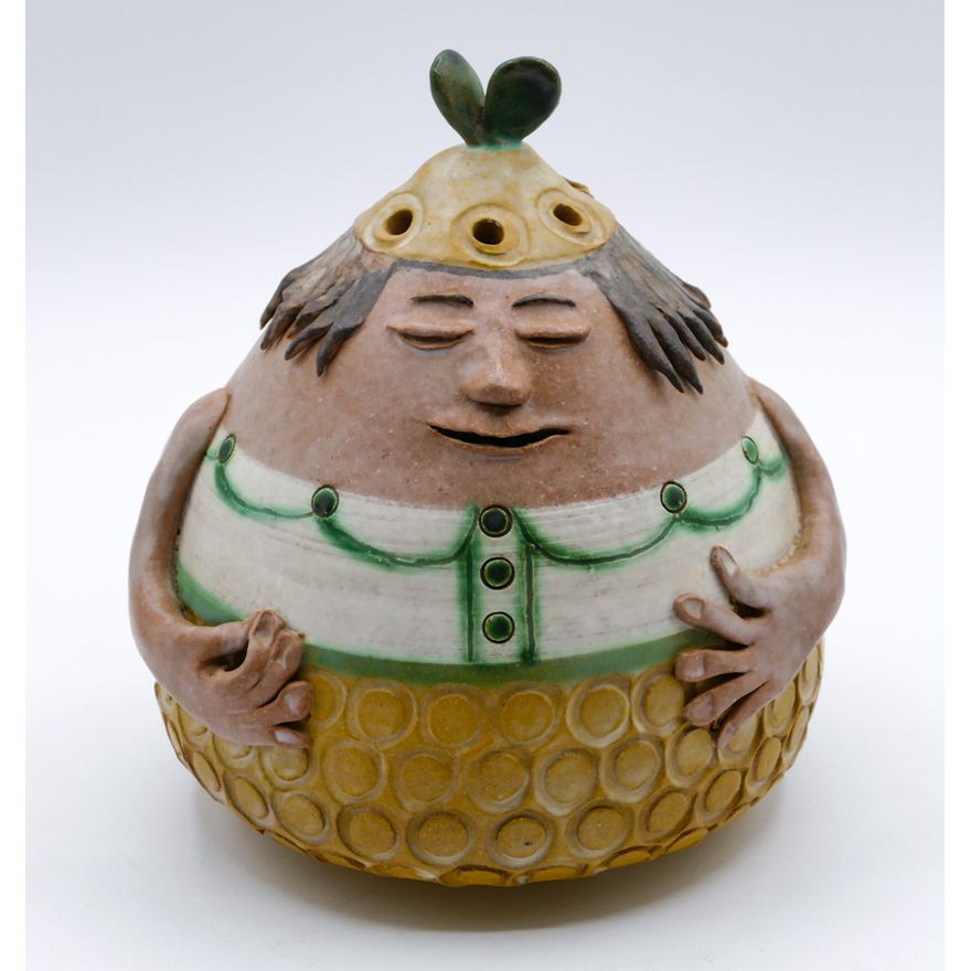 Jane Wherette Little Man Figural Pottery 6.5''