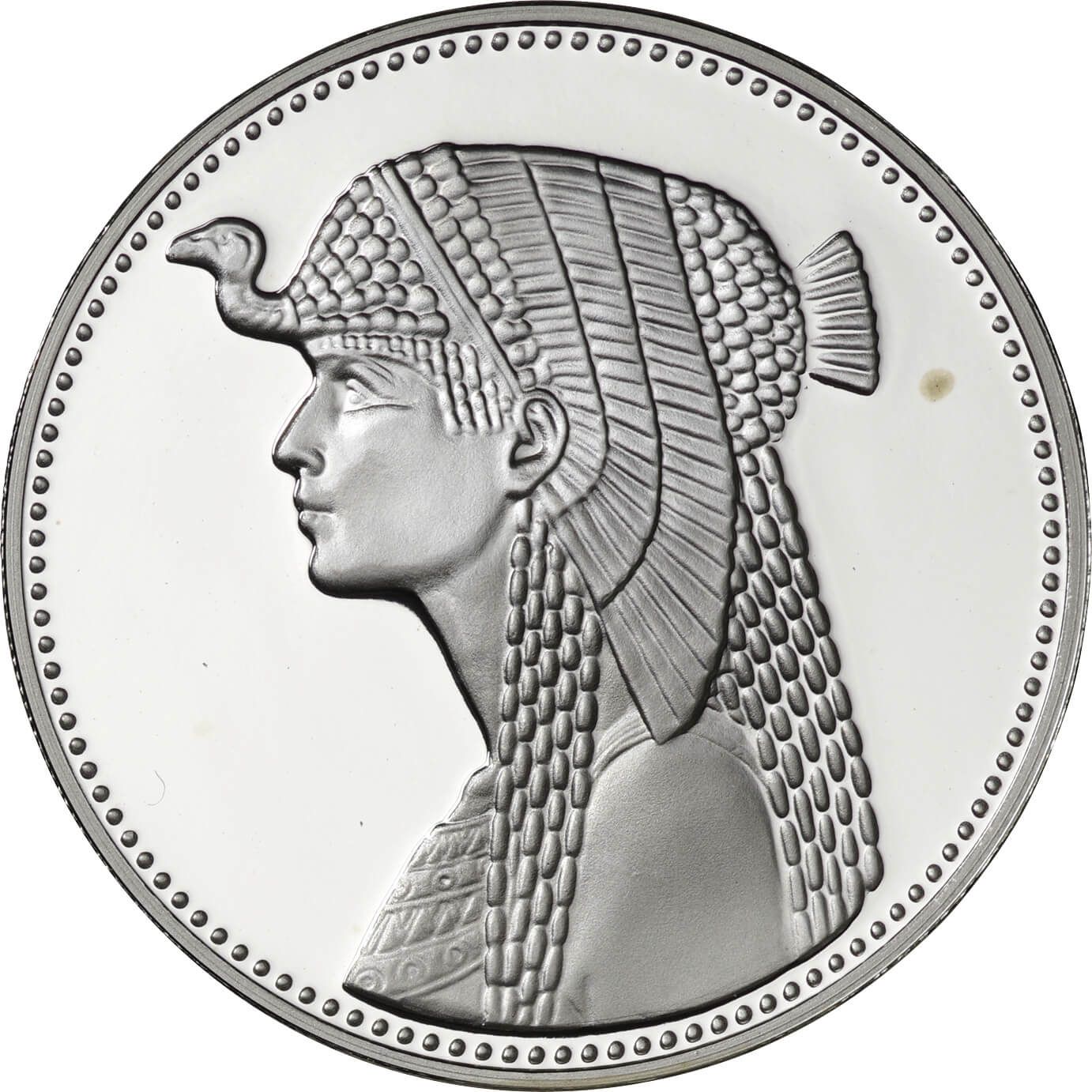 美品❗エジプト 5ポンドプルーフ銀貨(クレオパトラ)1993年 エジプト-Egypt. 1993. プルーフ. Proof. Gold. 5ポンド(Pounds