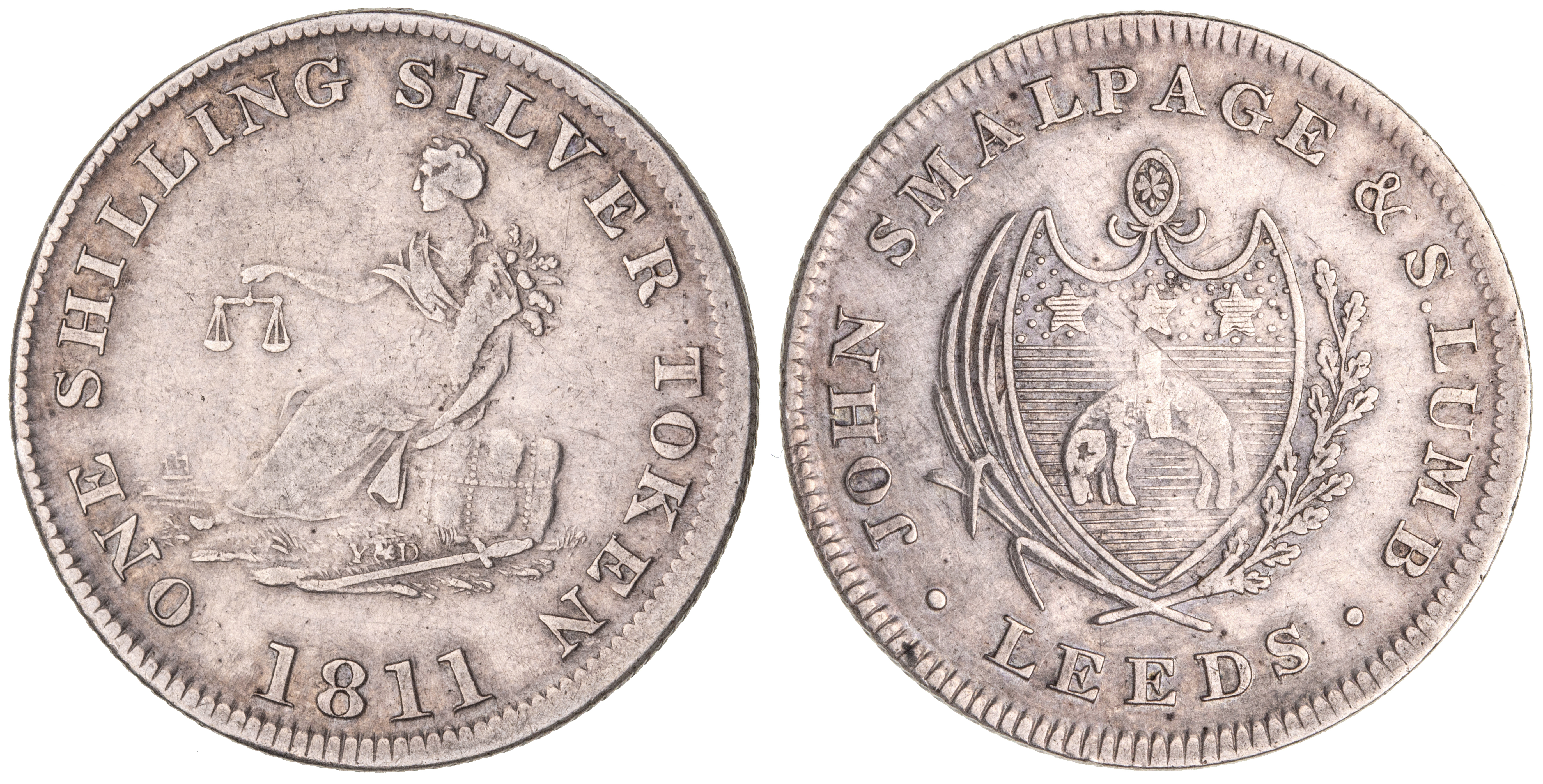 Great Britain, Yorkshire, Shilling, 1811, VF