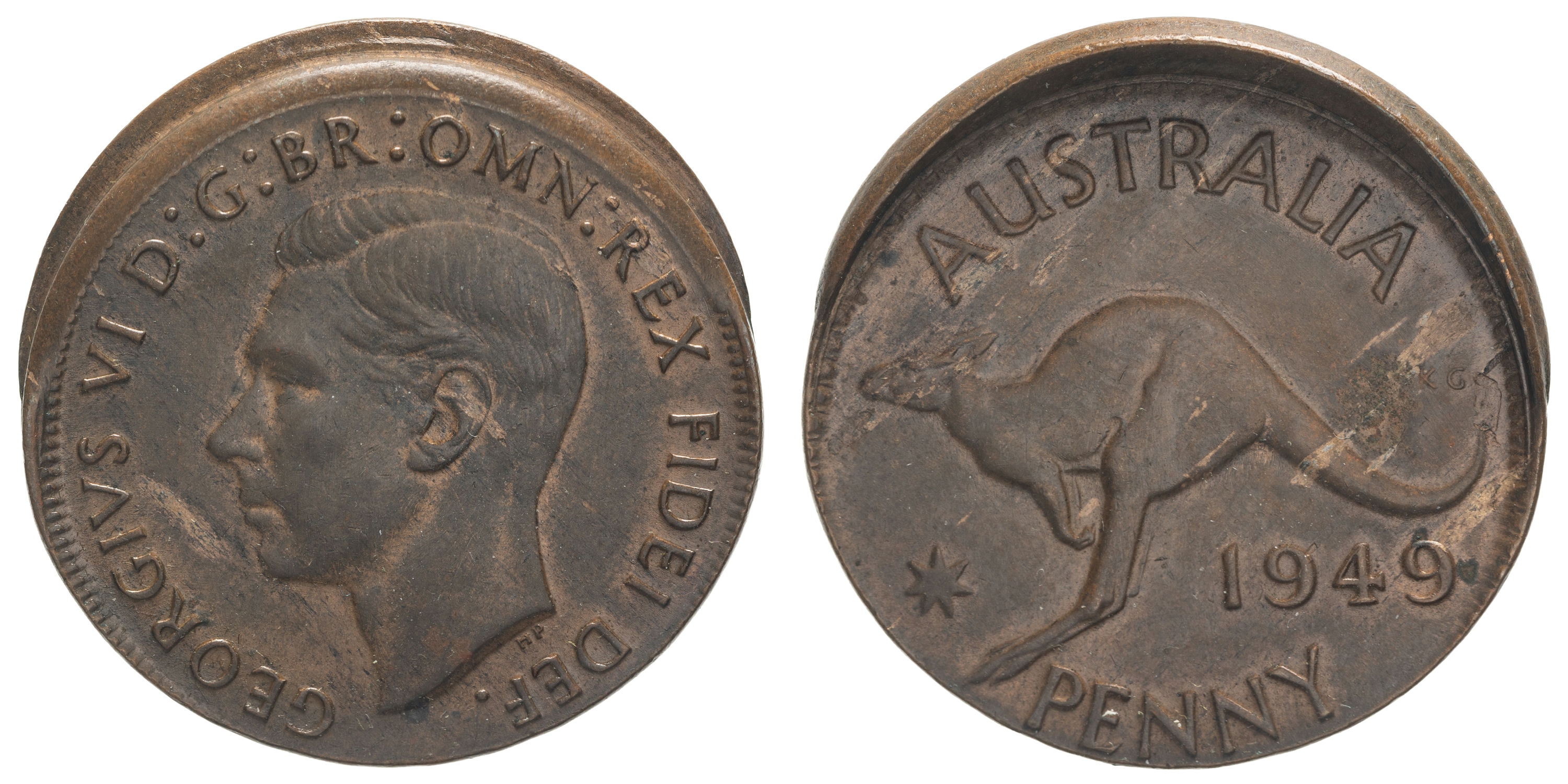 George VI, Penny, 1949, aUNC