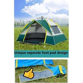 Olive Tree Instant Automatic Pop-up Family Tent for 2 to 3 People Green Unisex
